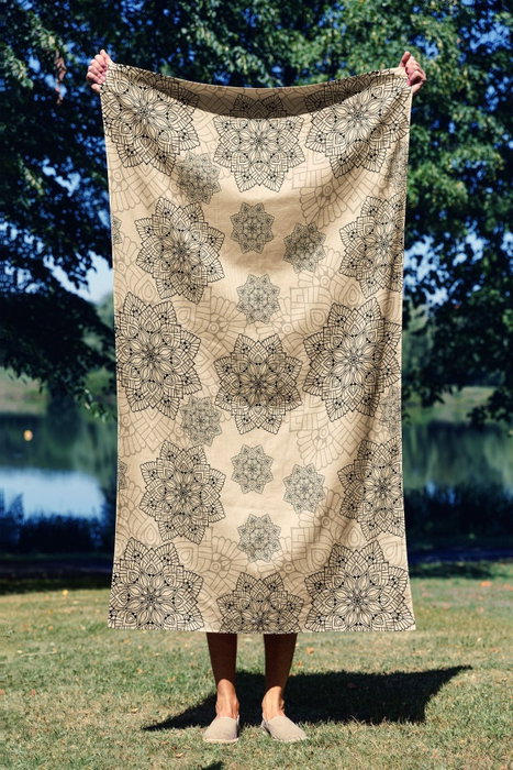 Mijölnir Toalla de Playa Multicolor Microfilamento Poliéster/Poliamida 70 x 130 cm Suave y Absorbente